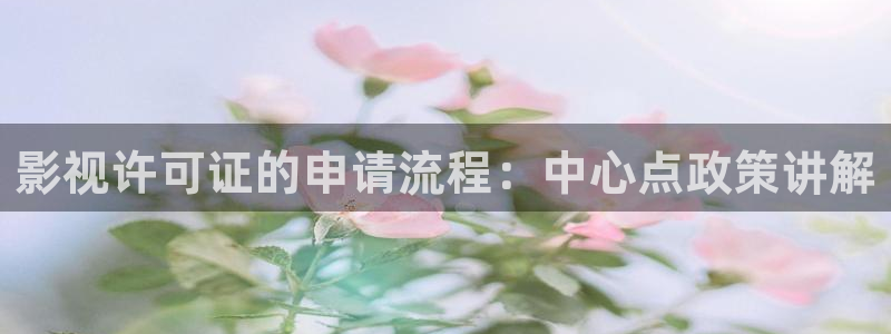 97超碰人人人做人人爱：影视许可证的申请流程：中心点政策讲解